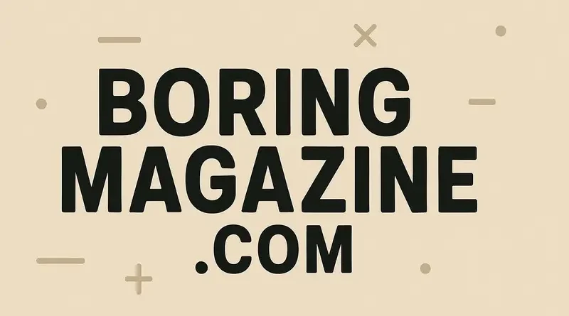 the boring magazine latest