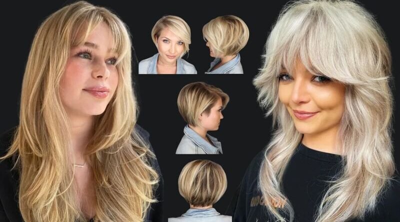 Chubby Face Medium Length Haircuts With Bangs
